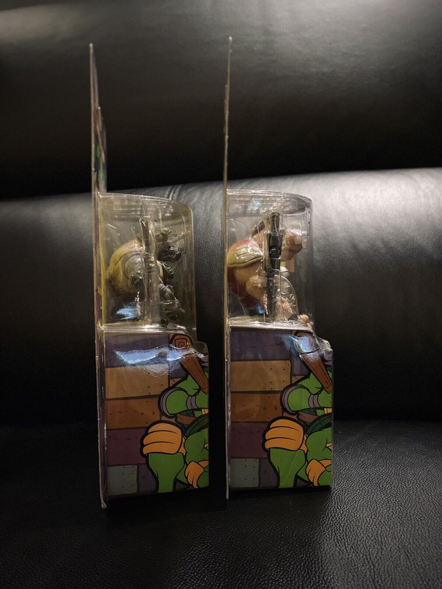 2 TMNT Ninja turtles Rocksteady + Bebop classics figures 7" in Toys & Games in Edmonton - Image 2