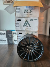 20x10.5 Asanti Black ABL-14 Polaris wheels w/ 315/30/20 tires