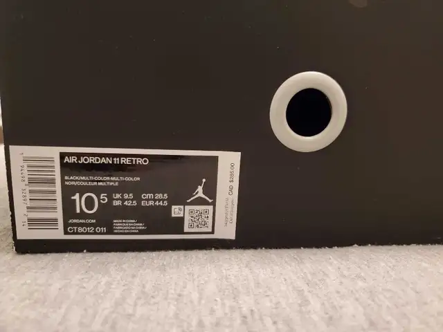 Jordan XI 11 Jubilee size 10.5 Brand New  in Men's Shoes in Oakville / Halton Region - Image 3