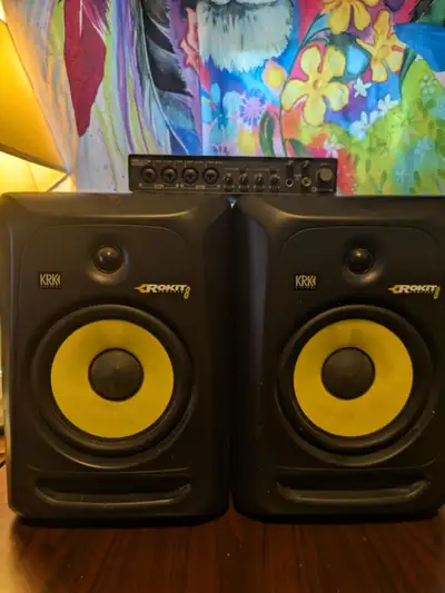Premium Sound Package: KRK Rokit 8 Speakers & Steinberg UR44C AI, View more