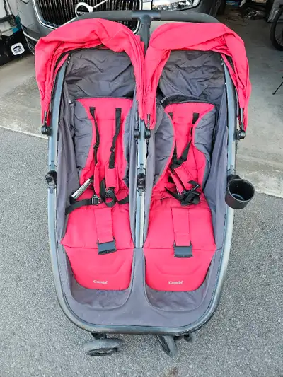 Hi..it is Combo twin stroller. The Condition is good. I need to empty my garage. $150