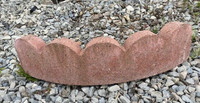 Curved Scallop Concrete Edging