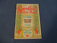SPEEDBALL TEXT BOOK-LETTERING-POSTER DESIGN-R.F. GEORGE-1952