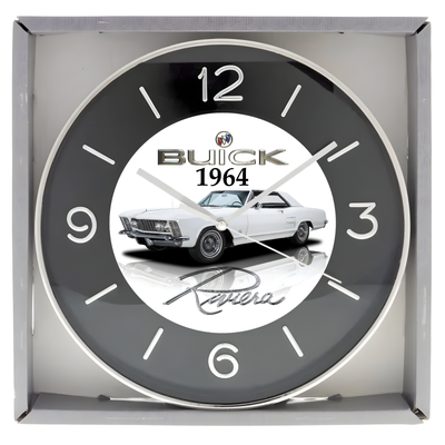 1964 Buick Riviera (Arctic White) Custom Wall Clock - Brand New, View more