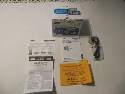 JVC Mini DV Video Camera Box Papers & Input Cable Model GR-D750, View more