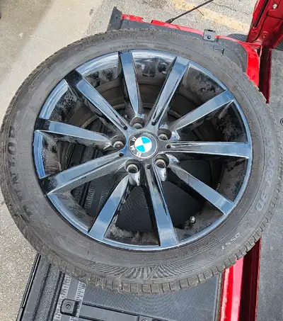 4 black rims. Original BMW.