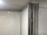 Porte de douche vitrée de 36 pouces