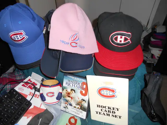 Habs Canadiens hats gloves, jerseys trade4 phone12 in Men's in Ottawa - Image 8