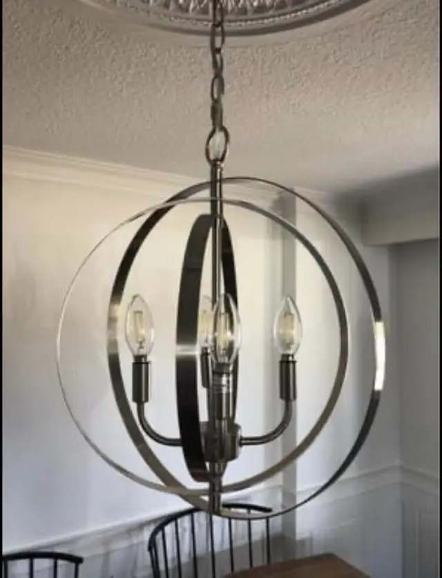 Modern Candle Style Globed Ring Chandelier in Indoor Lighting & Fans in City of Toronto - Image 2