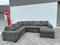 Free Delivery/ leons Ushape Sectional couch sofa Lshape Modern 