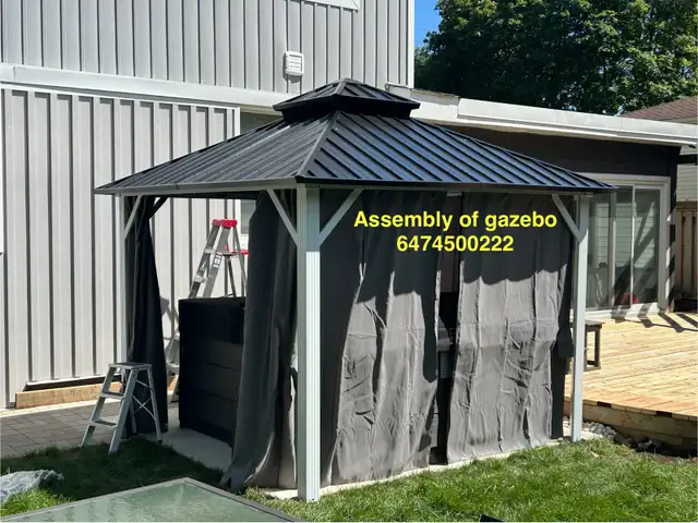 assembly of gazebo in Outdoor Tools & Storage in Oakville / Halton Region - Image 6