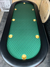 Brand New 7x3’ Poker Table. Waterproof speedcloth. Delivery