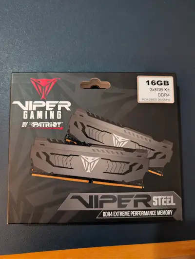 Patriot Viper Steel DDR4 RAM 2x8GB 3600MHz CL18, View more