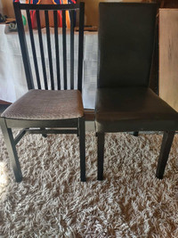 TWO RANDOM DINING CHAIRS GREAT SHAPE 