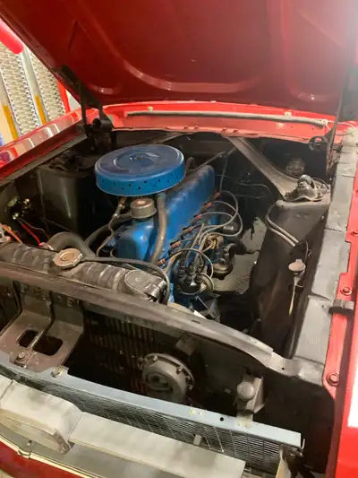 Red 1967 mustang 200 6 cylinder automatic all original new timing chain brakes quart panels paint