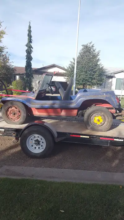 VW Dune Buggy Project. Manx style but fiberglass body was made in Ardrossan. 1970 VW Beetle pan 1600...