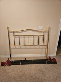Brass double bed headboard