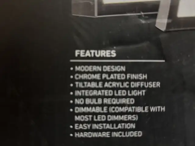 Artika Vanity Light in Indoor Lighting & Fans in Mississauga / Peel Region - Image 4