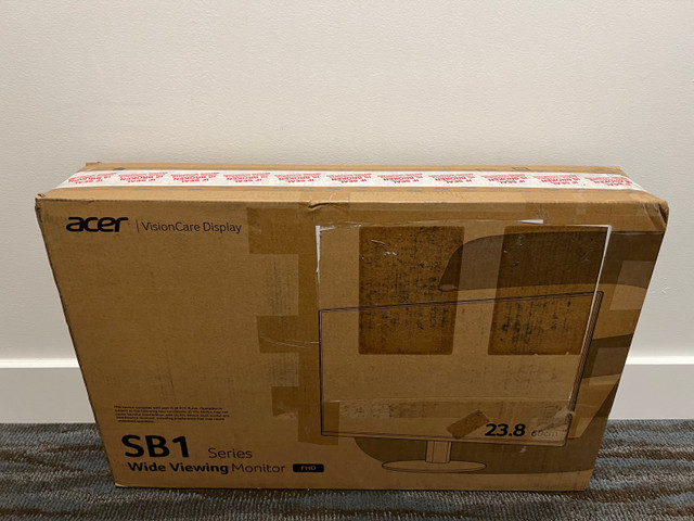 Acer SB241Y 23.8 in computer monitor - BRAND NEW in Monitors in Vancouver - Image 2