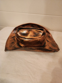 Bronzed Cowboy Hat 16 Inches x 10 Inches
