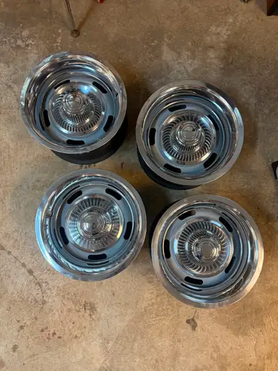 Corvette Rallies 15X 8 AZ Code Same Wheel about 13 Years Restored Originals Great Condition