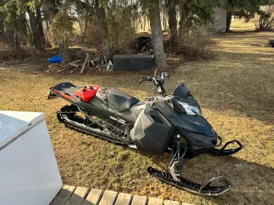 Summit x. No electric start. Has reverse. Starts up and rips. Just looking for something more for tr...