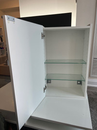 White  wall storage cabinet