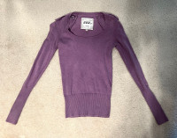 Long sleeve Purple Top - Size: XS