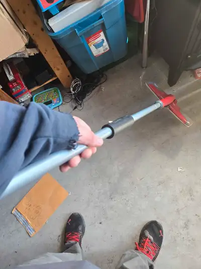 I'm selling a used Swivel Whizz Mop. It's seen better days, but it's still functional for basic clea...