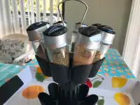 Revolving Spice container jars holder