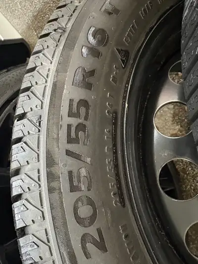 5x100 OEM wheels, namebrand tires , excellent condition 90% plus tread remaining Continental viking...