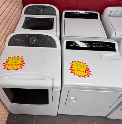Whirlpool Top Load Washer Dryer Side-by-Side Sets, View more