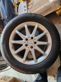 MB 18" rims with winter tires  225/55/R18 (4/32 tread left)