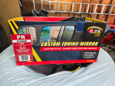 CIPA Custom Towing Mirror for Chevy/GMC/Cadillac PR#10090 Slides over existing mirror with wedge loc...