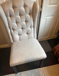 High Back Ashley Furniture Chairs (grey)