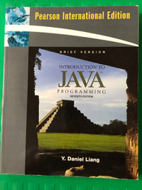 Introduction to JAVA Programming, seventh édition, Y. Daniel Lia