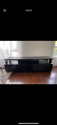 TV stand 76inch c 20inch Comtemporary black TV stand 