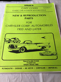 VINTAGE GARY GOERS CHRYSLER REPRODUCTION PARTS CATALOG  #M0366