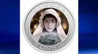 2014 25 Cents Ghost Bride HAUNTED CANADA-Holographic Coin &Stamp
