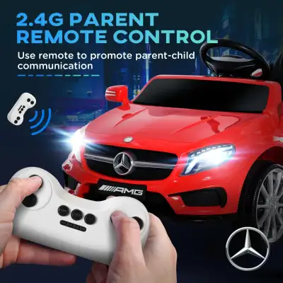 6V Kids Licensed Ride On Car Toy Battery Powered High/Low Speed with Headlight Music and Remote Cont...