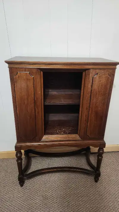 Vintage radio cabinet, View more