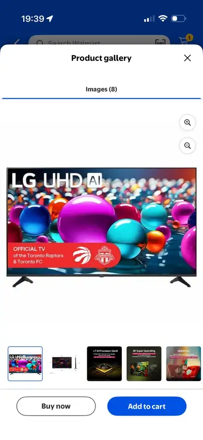 LG 65” LED TV + LG SN4 soundbar, View more
