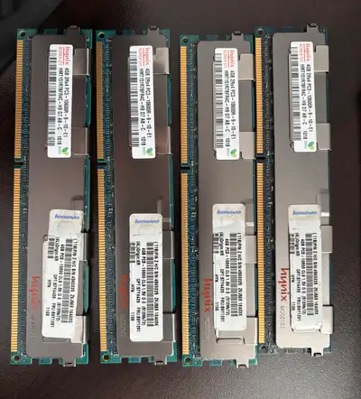 16 gb DDR3 ECC 10600 Ram memory (4x 4gb), View more