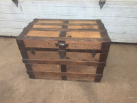 Antique steamer trunk. Coffee table! 