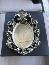 Miroir baroque argent
