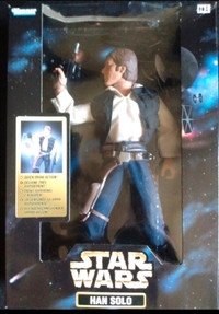 HANS SOLO 1998 KENNER 12" ACTION FIGURE WITH SWINGING ACTION 