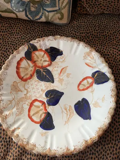 old plate influenced by Imari pottery, $2, View more