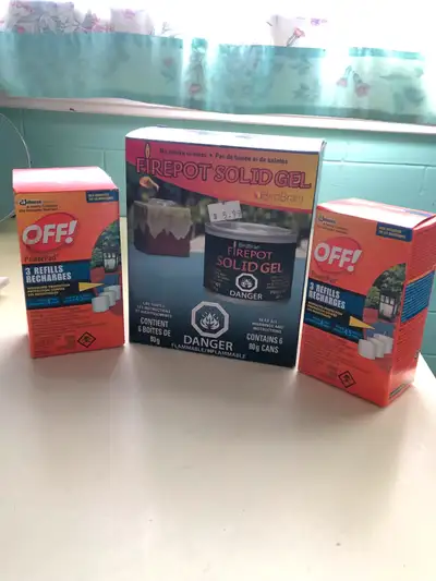 Firepot Solid Gel & OFF Mosquito Rechargeable Refills - ALL $3, View more