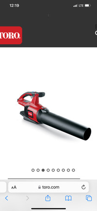 Toro leaf blower battery and charger 