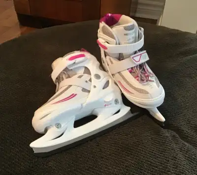 Girls Adjustable Ice Skates - Size Youth 1-4 – Like new!, View more